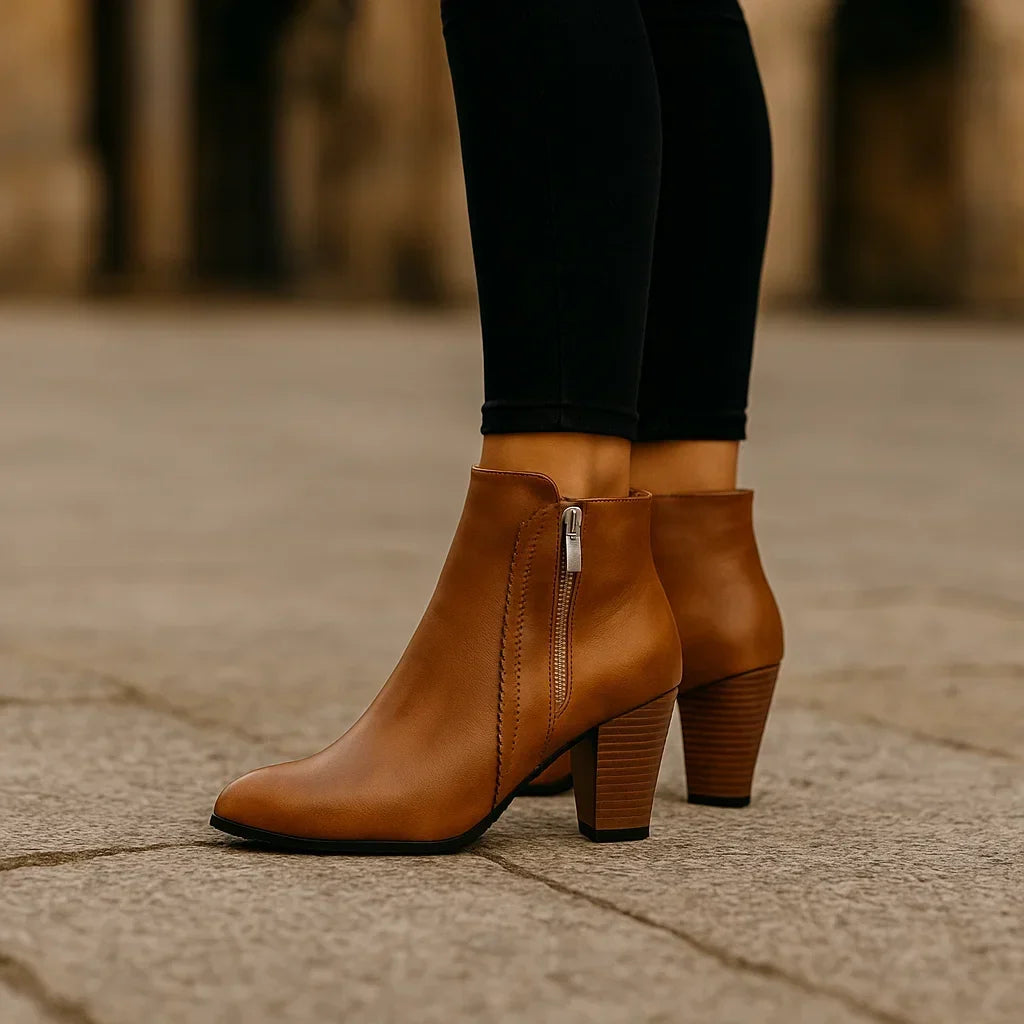 Harper | Block Heel Ankle Boots