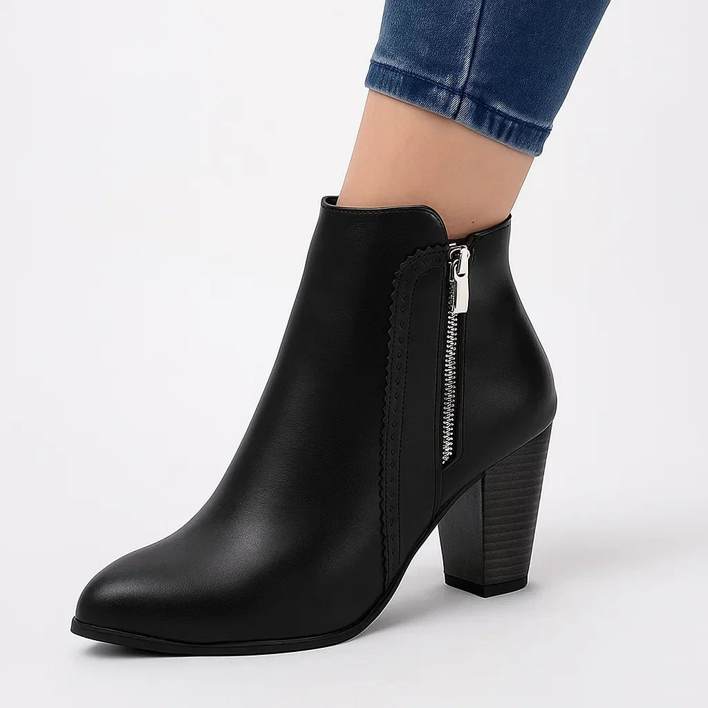 Harper | Block Heel Ankle Boots