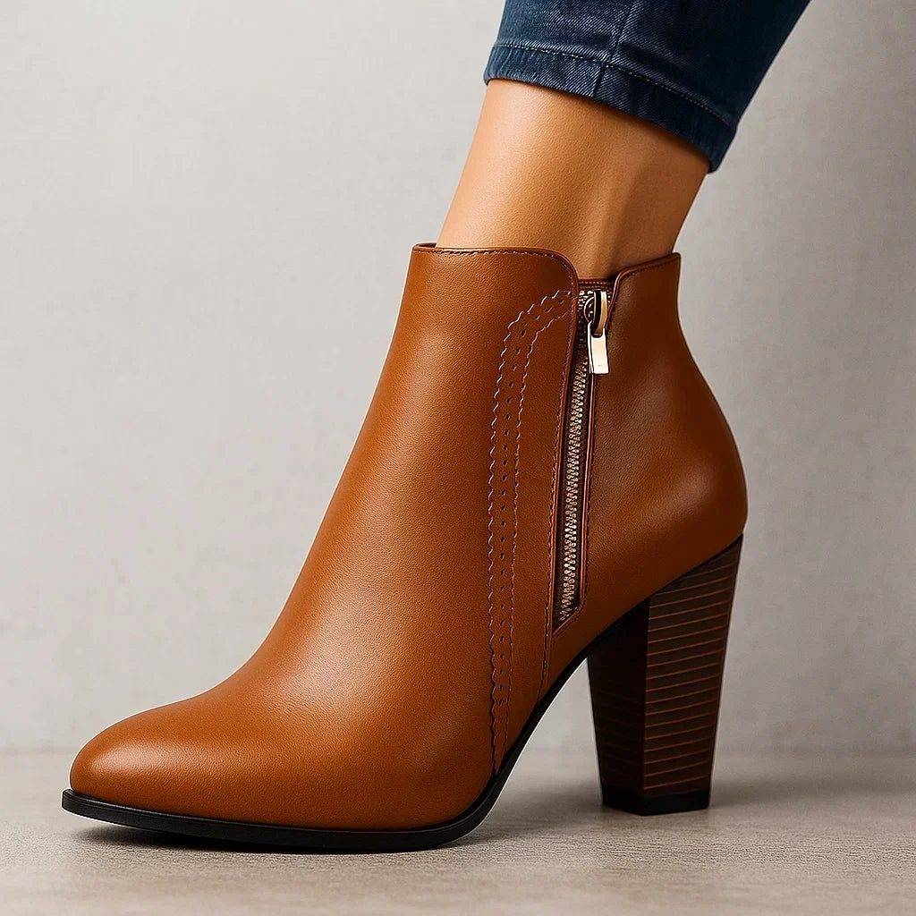 Harper | Block Heel Ankle Boots