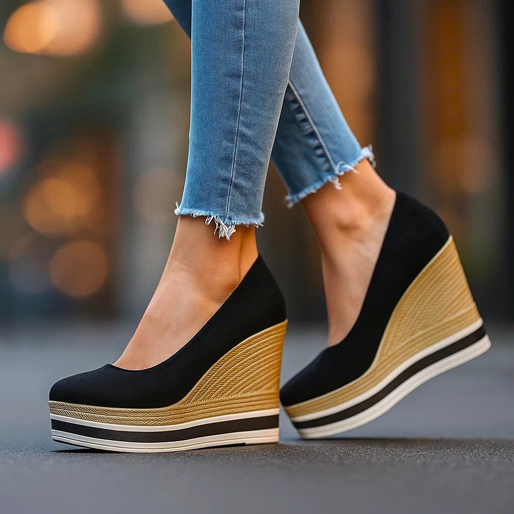 Mila | Burgundy Platforms