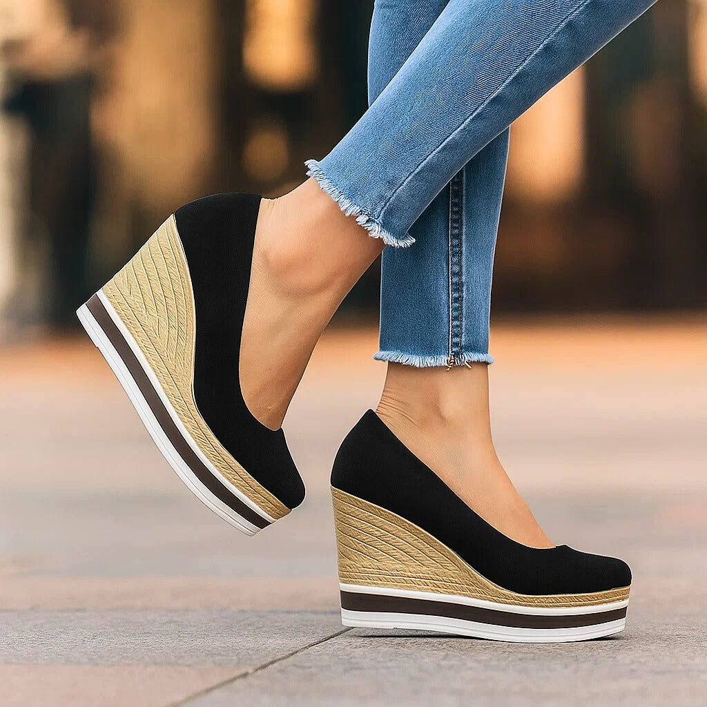 Mila | Burgundy Platforms