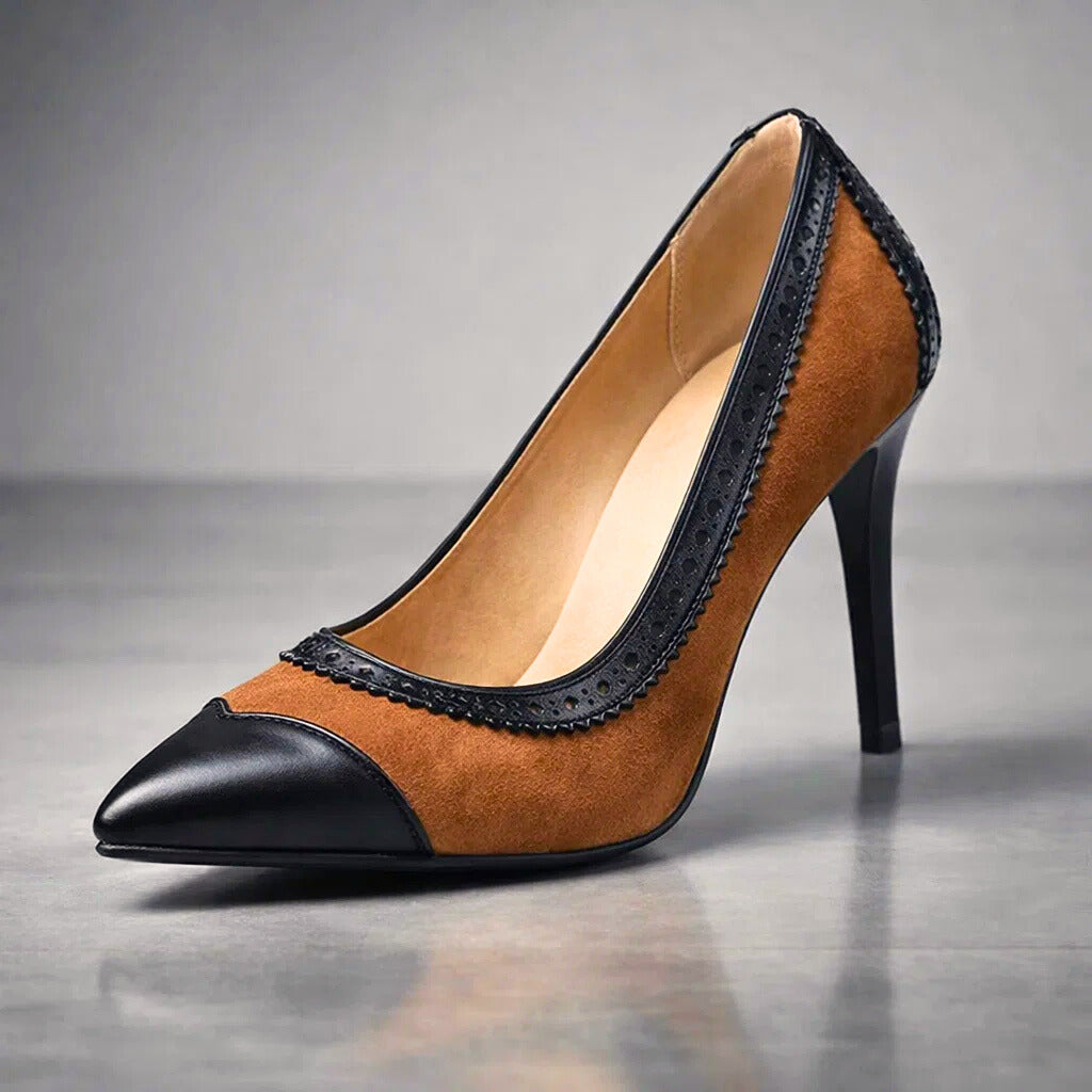 Sutton | Contrast-Trim Heels