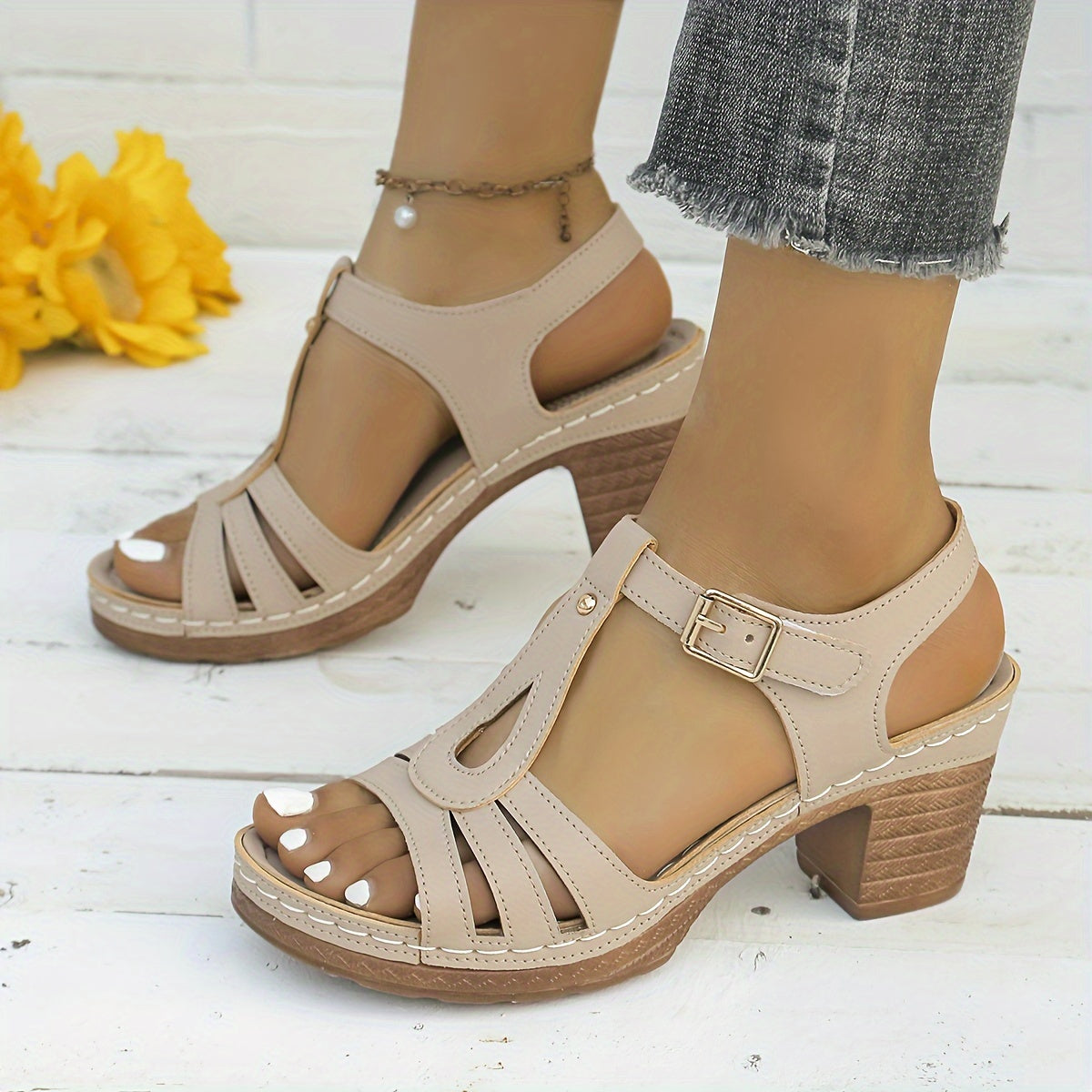 Beatrice | Classic Block Heel Sandals