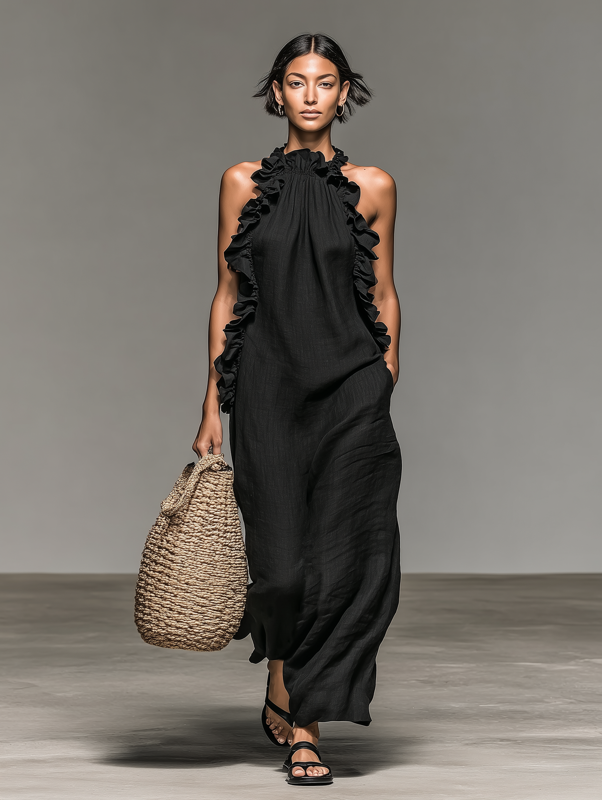 Grace | Ruffled Maxi Dress