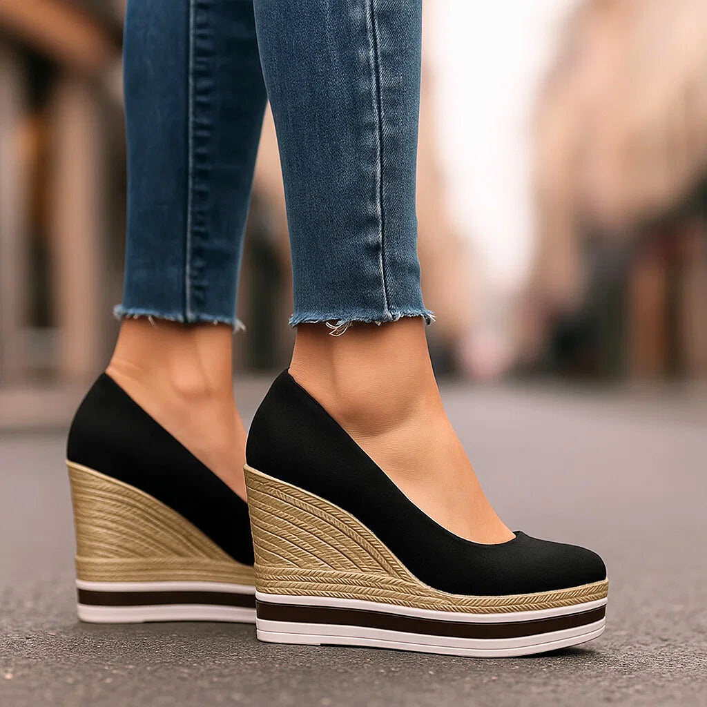 Mila | Burgundy Platforms