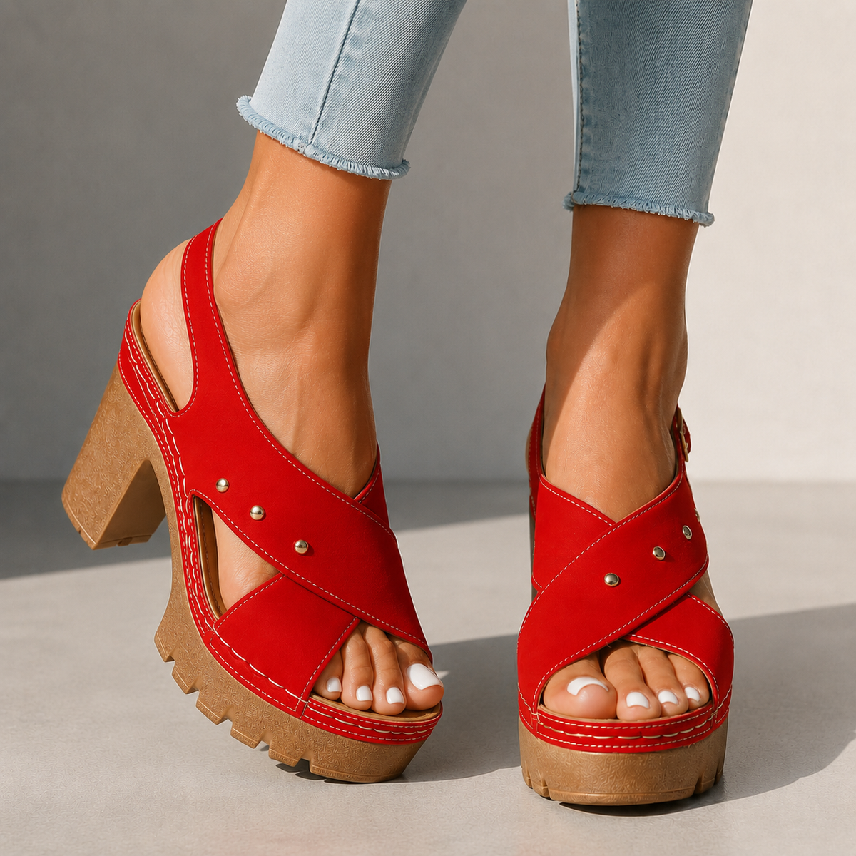 Marlise | Retro Platform Heels