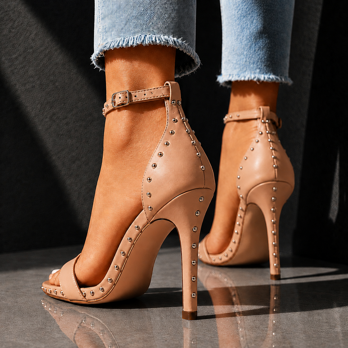 Rhianna | Studded Stiletto Heels