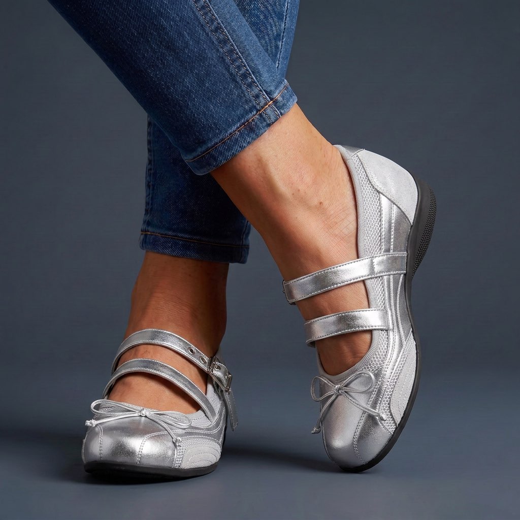 Nancy | Metallic-Finish Loafers