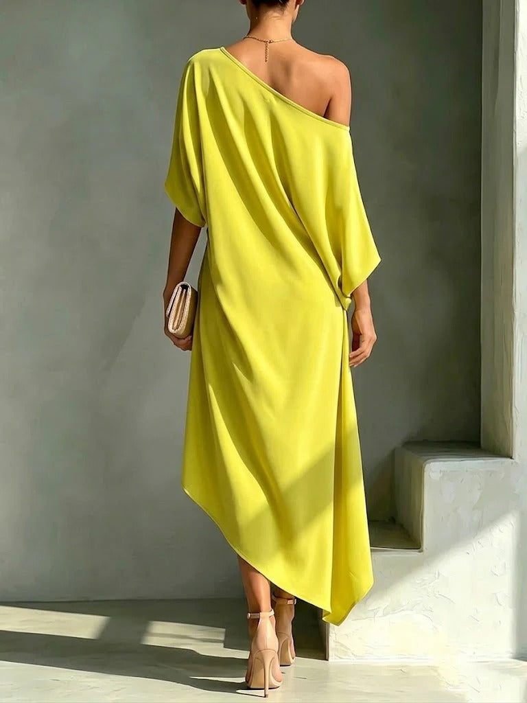 Claudia | Asymmetrical Midi Dress