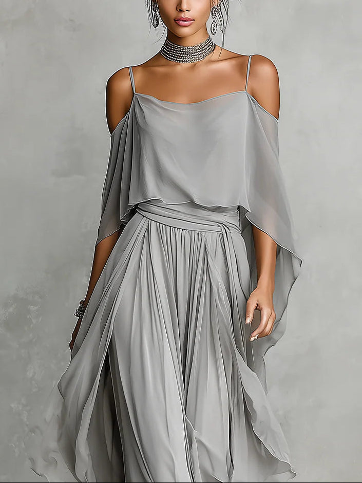 Nadia | Off-Shoulder Two-Piece Set