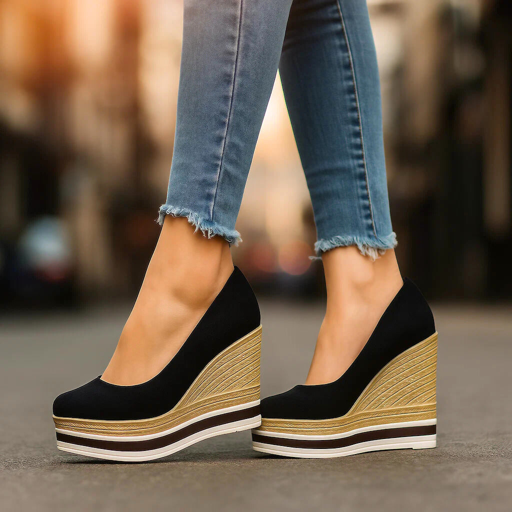 Mila | Burgundy Platforms