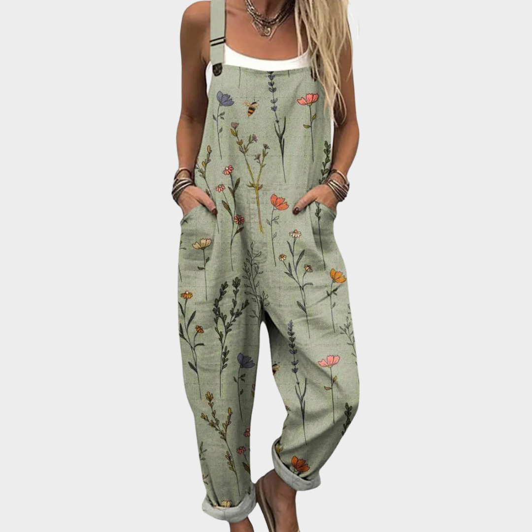 Olivia | Patterned Overalls