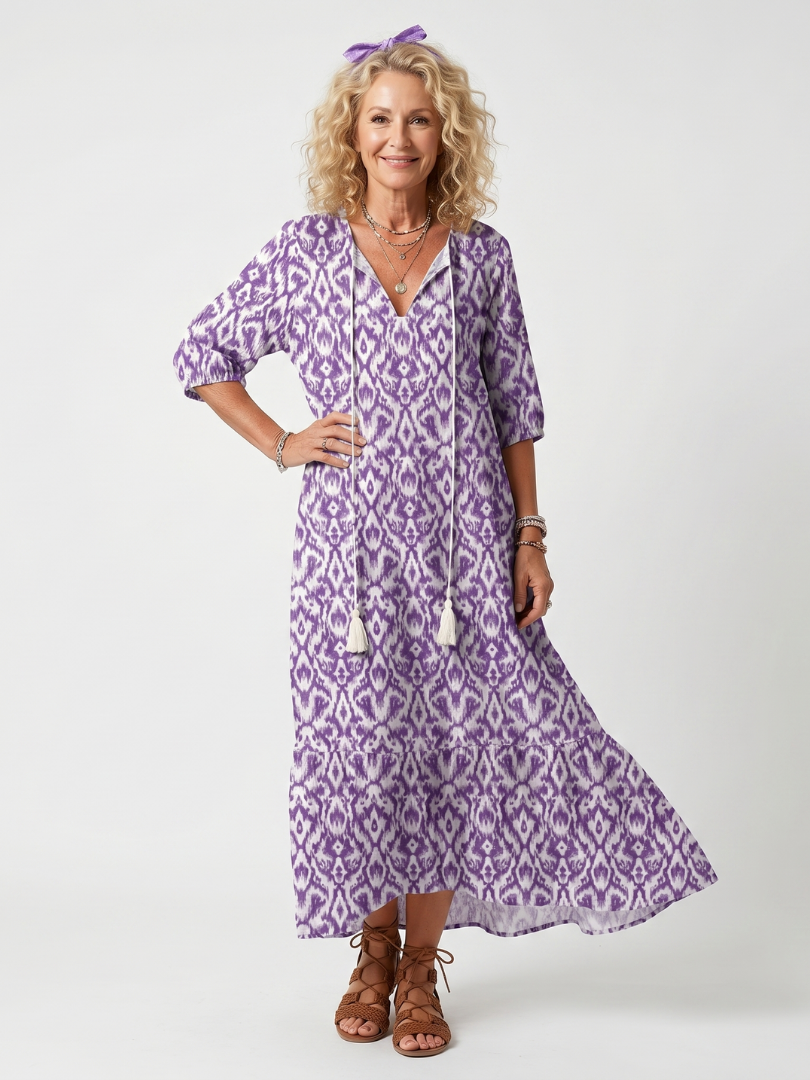Lydia | Easy Everyday Print Dress