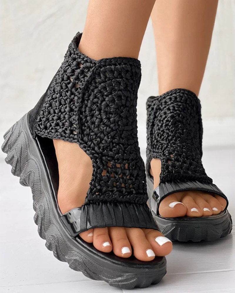 Olive | Woven Sandals