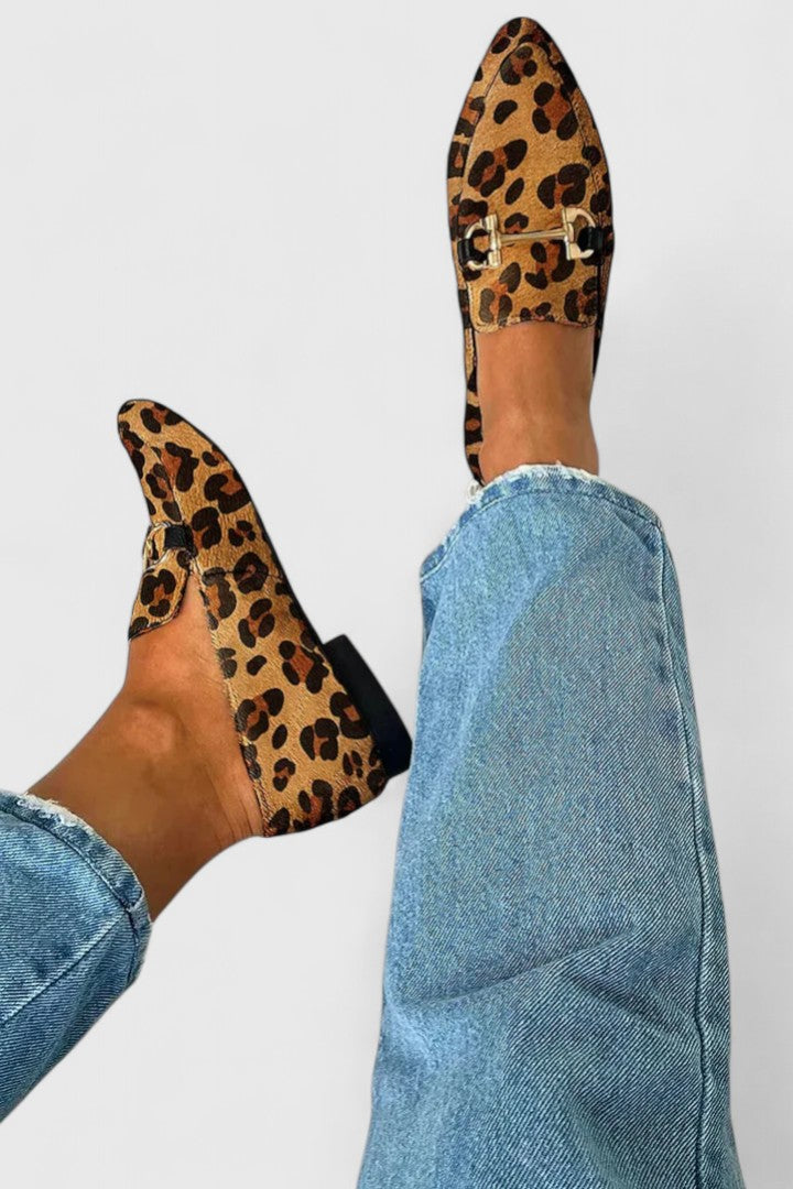 Diane | Leopard Print Loafers