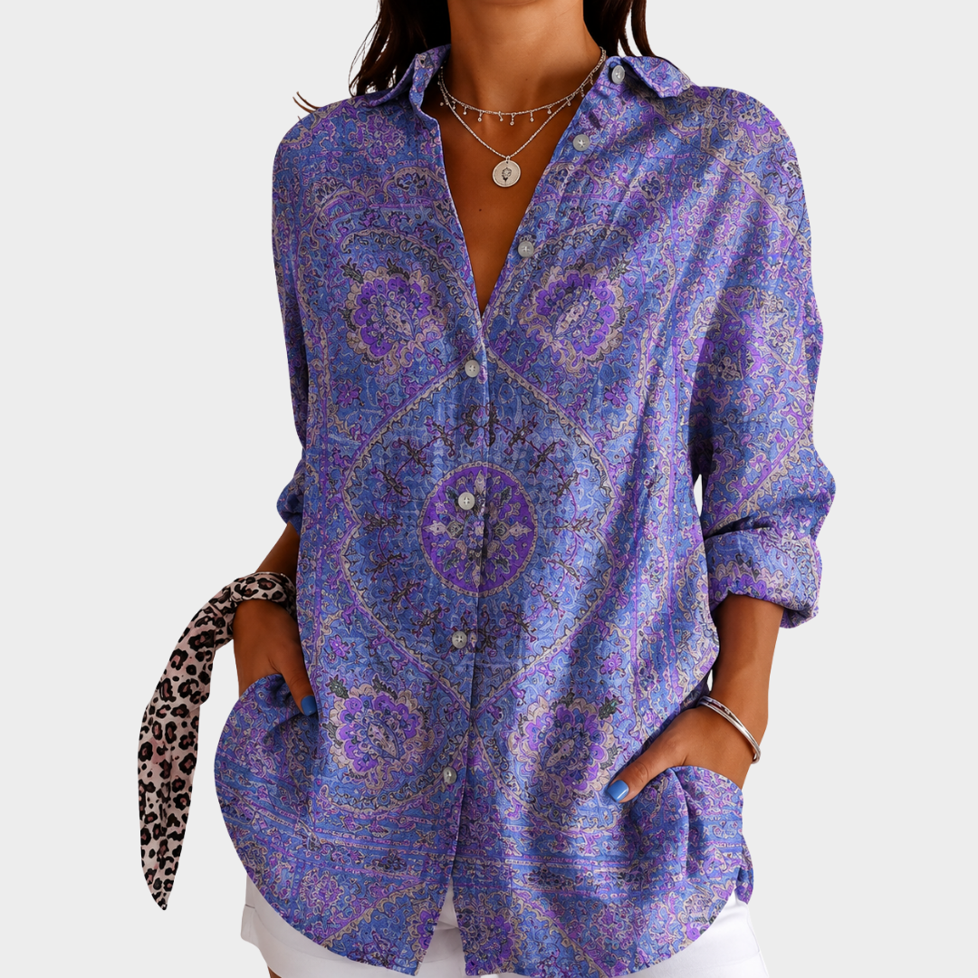 Summer Colors Print Blouse