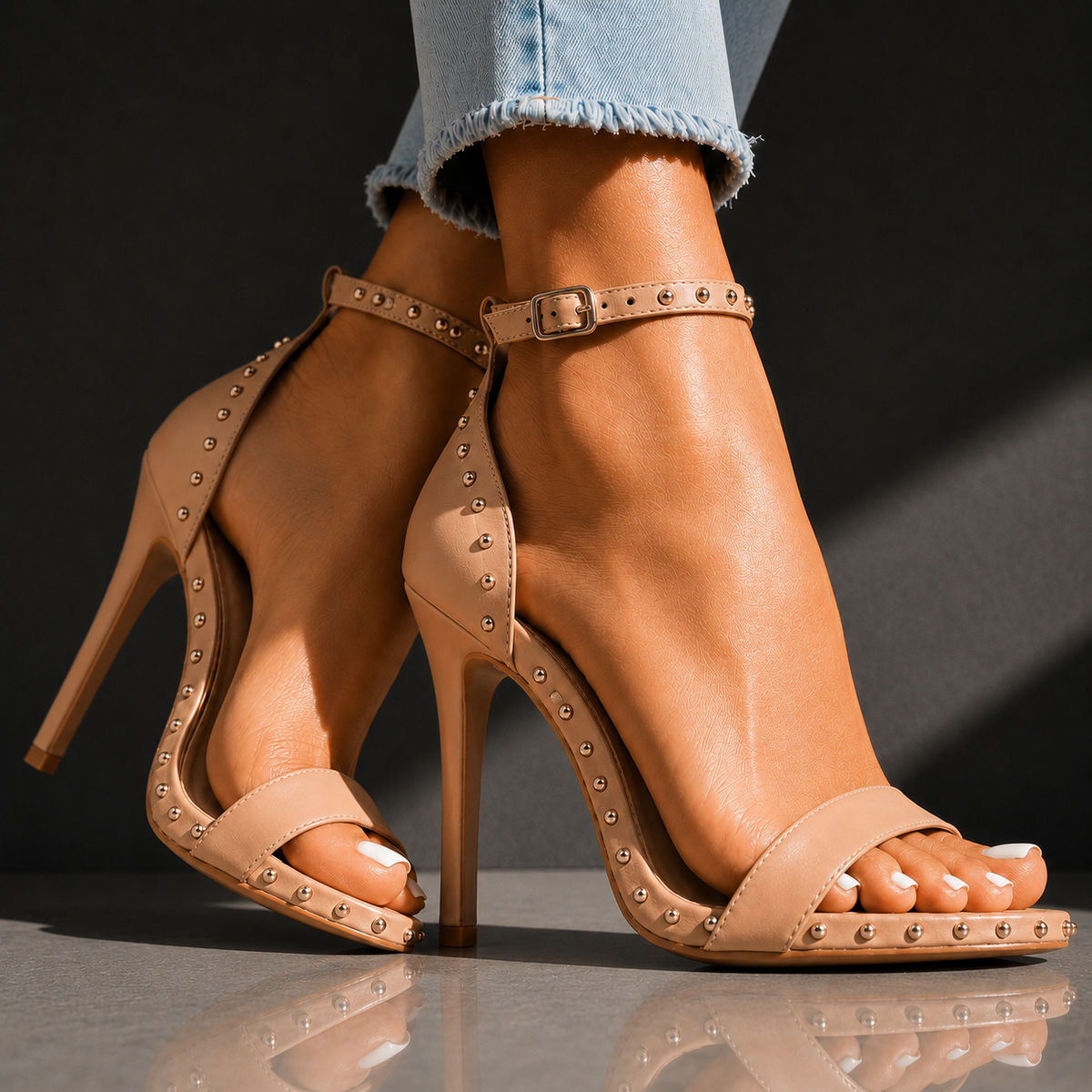 Rhianna | Studded Stiletto Heels