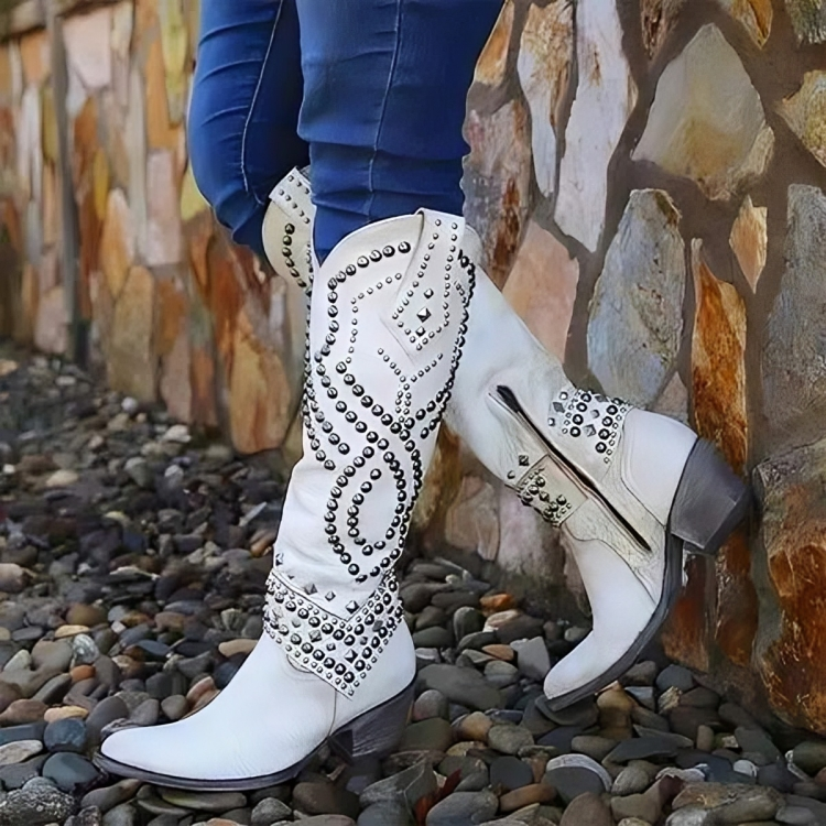 Rufa | Studded Western Boots