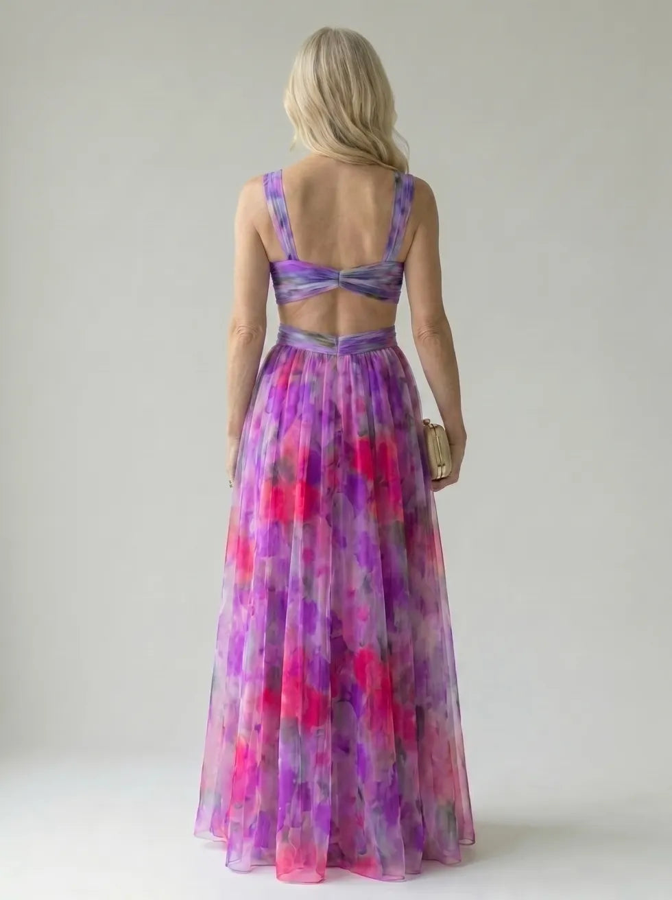 Isel | Flowy Wrap Maxi Dress