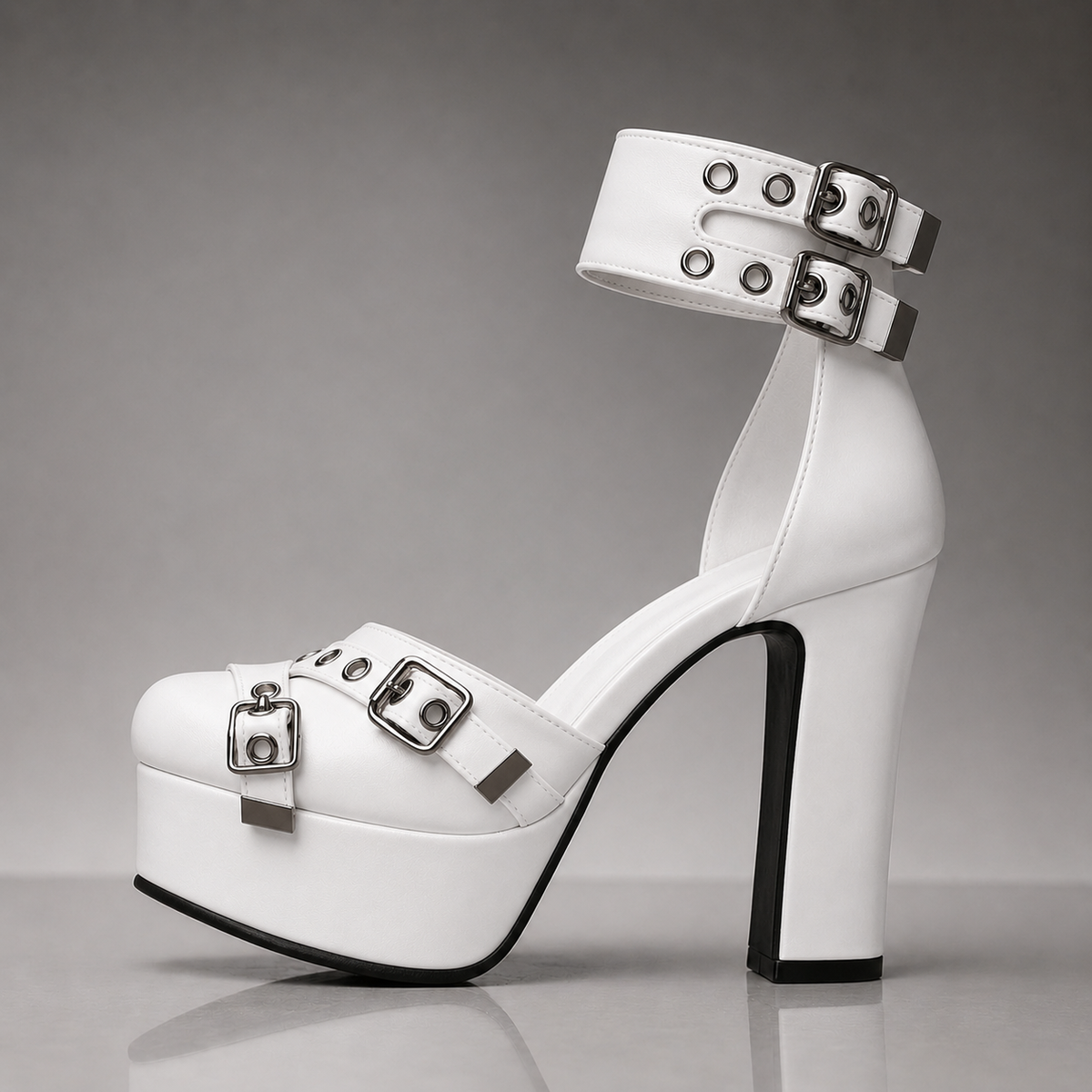 Jada | Buckle Platform Heels