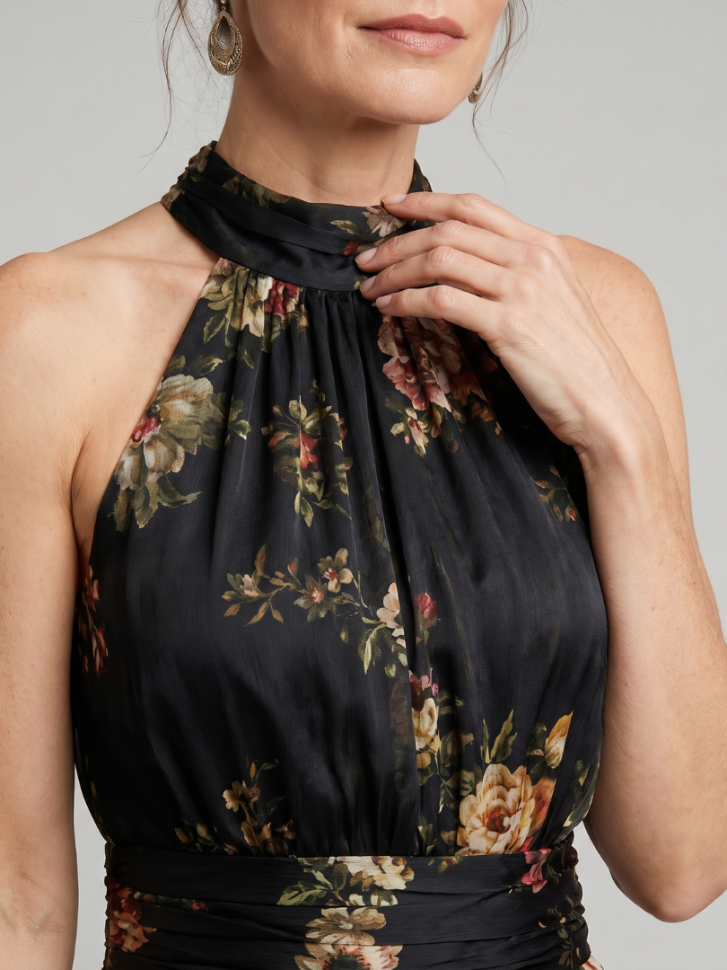 Thea | Floral Midi Dress for Summer Weddings