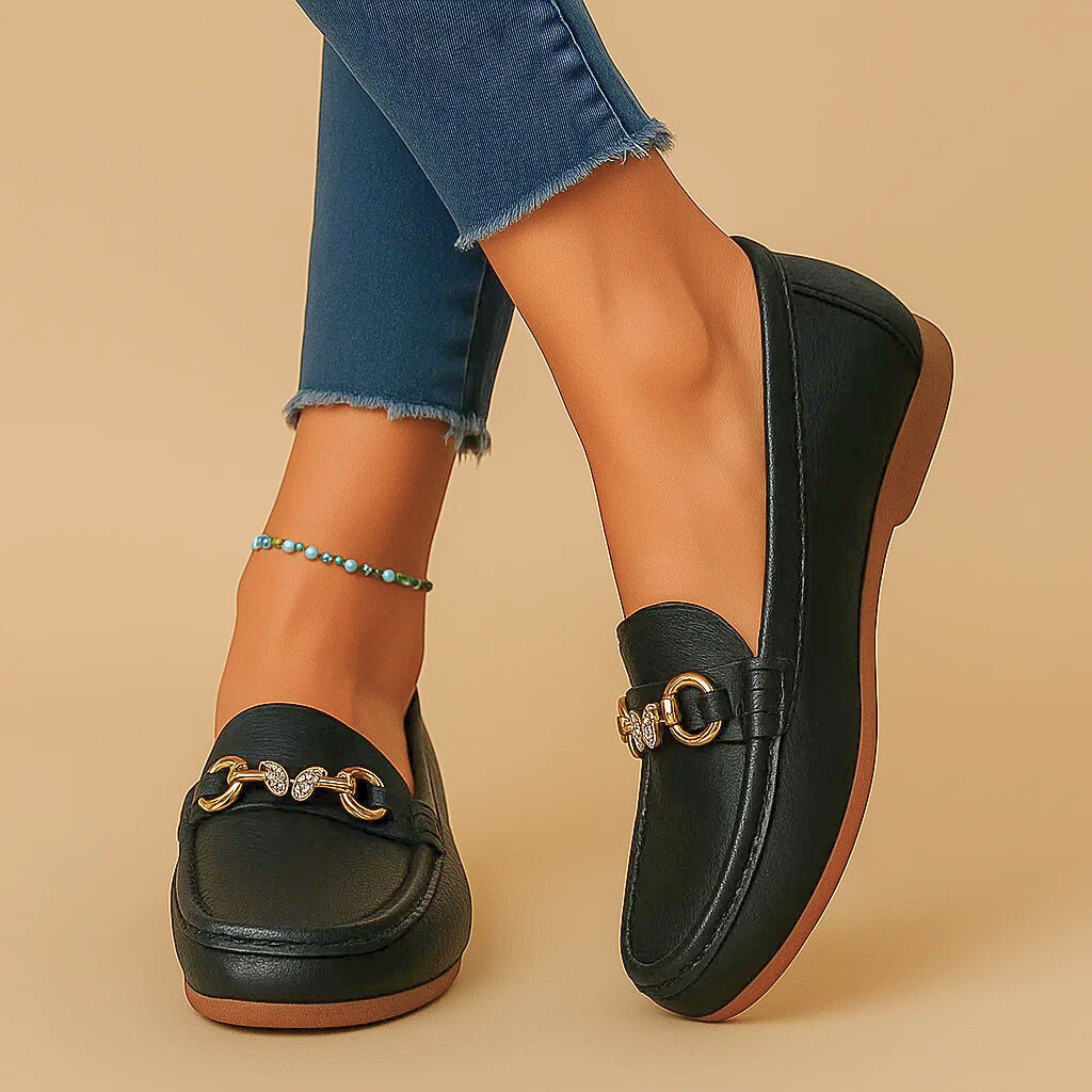 Sorella | Loafers with Cubic Zirconia Accent