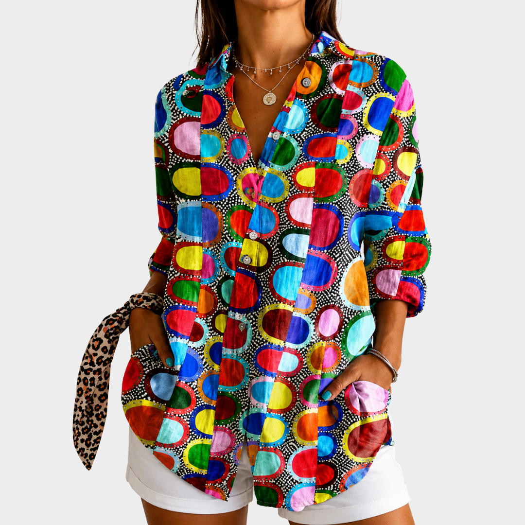 Colorful Circles Blouse