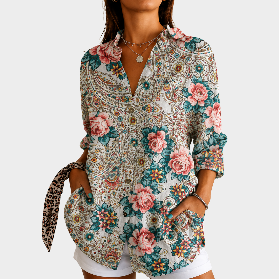 Roses and Paisley Blouse