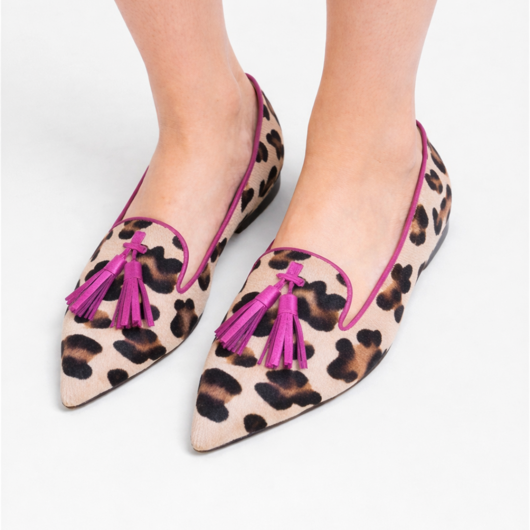 Lydia | Loafers in Pink and Gold