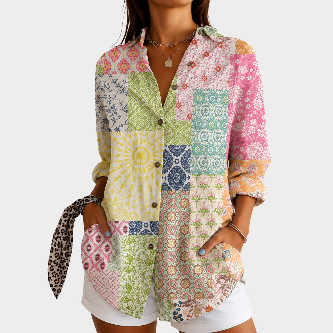 Sunny Patchwork Blouse