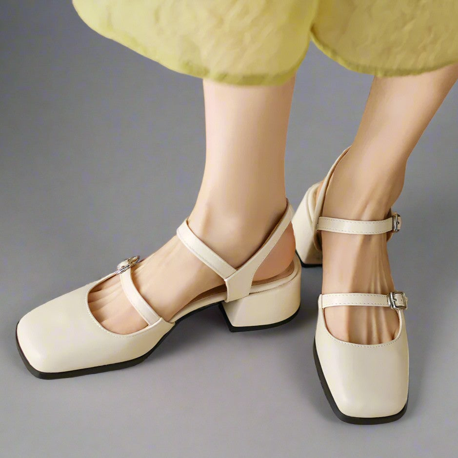 Marcelina | Double-Buckle Heels