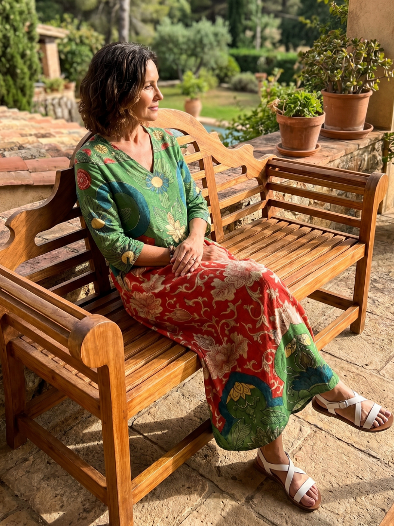 Hedy | Mixed Print Summer Afternoon Dress