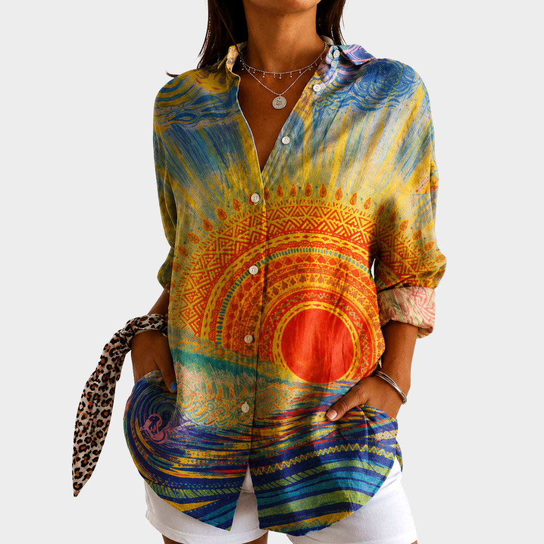 Warm Sunset Colors Blouse