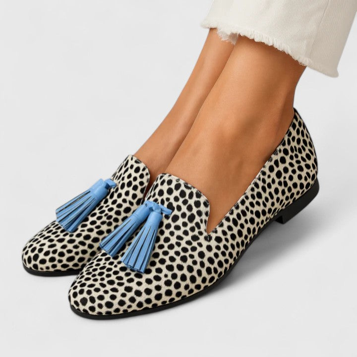 Bonita | Black and White Loafers