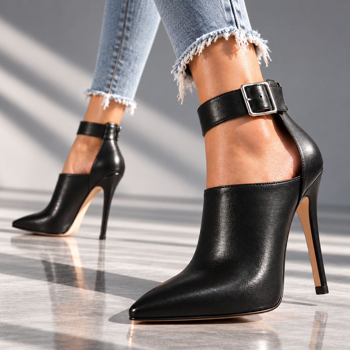 Elaina | High-Vamp Stiletto Heels