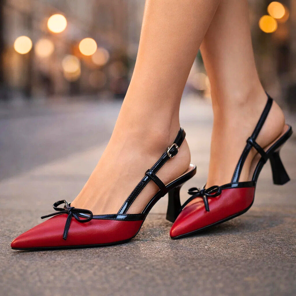 Amara | Slingback Bow Heels