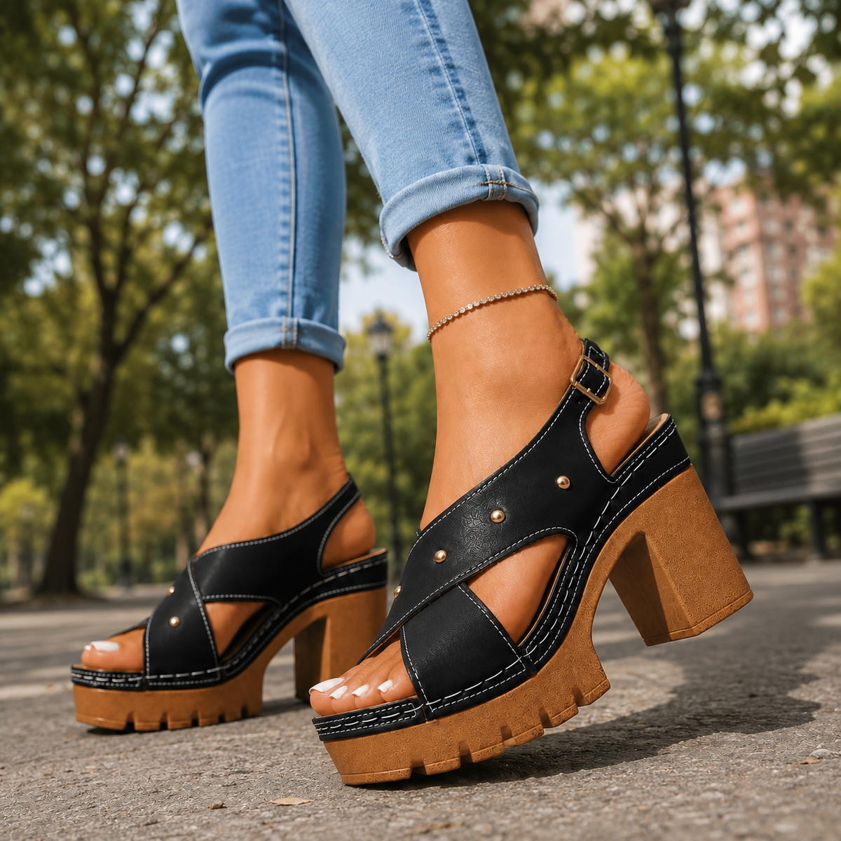 Marlise | Retro Platform Heels