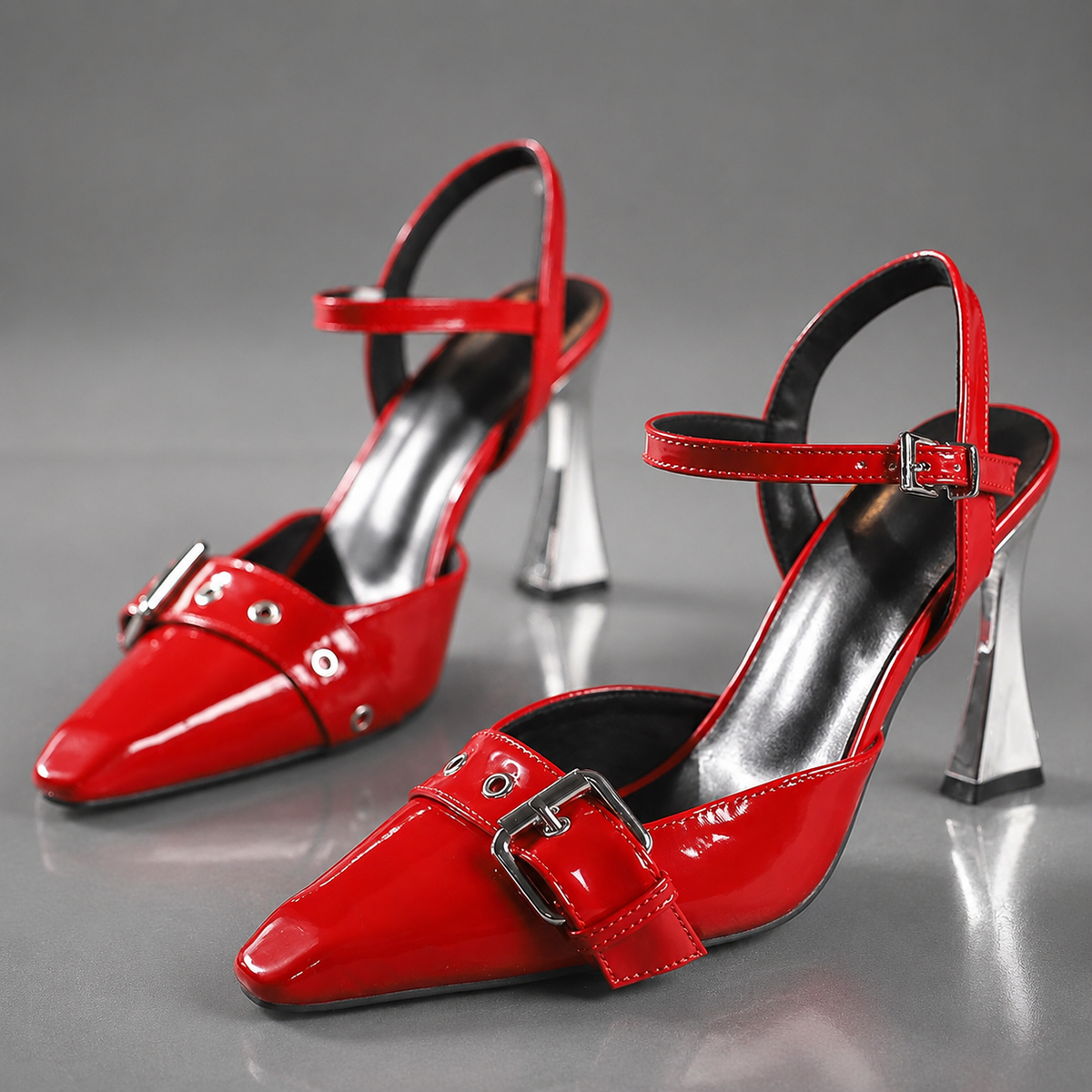 Raven | Mirror Heel Pumps