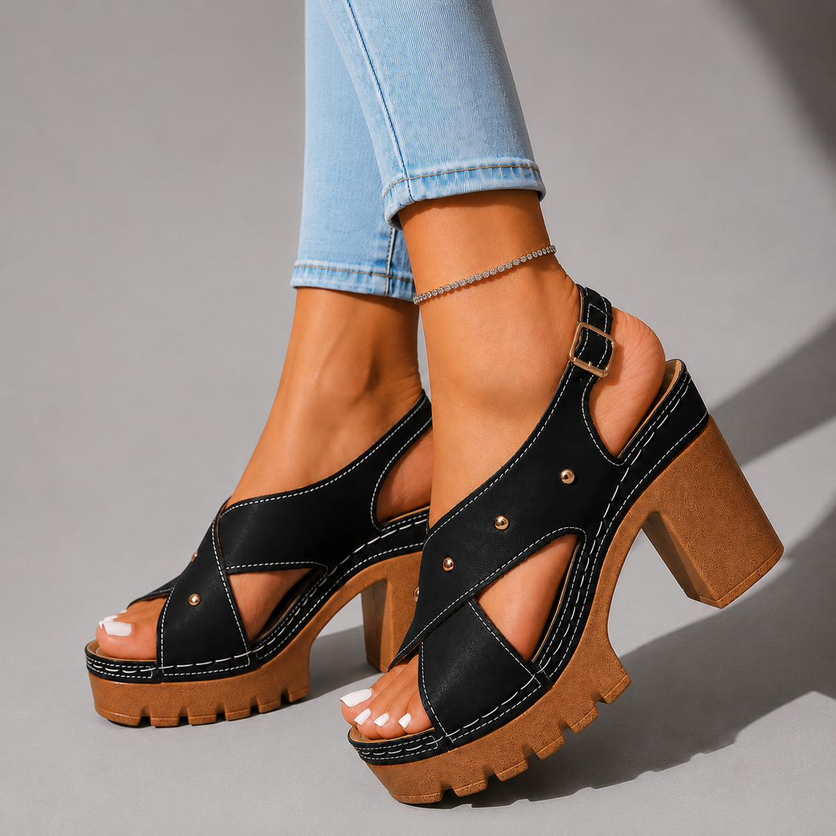 Marlise | Retro Platform Heels