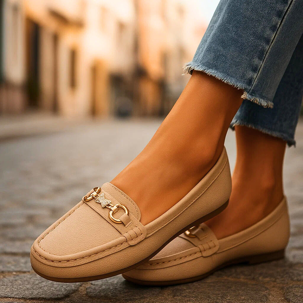 Sorella | Loafers with Cubic Zirconia Accent