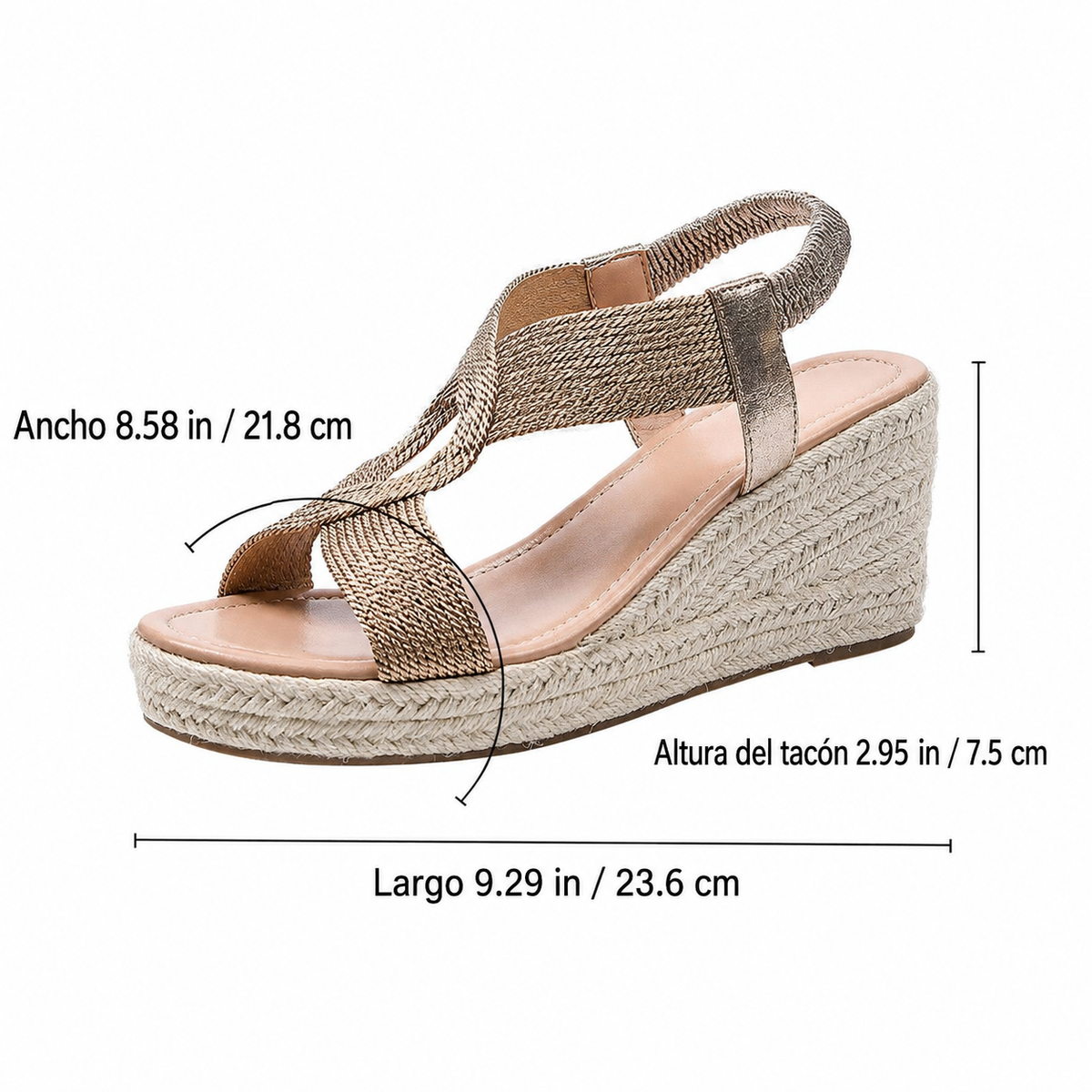 Rose | Woven Summer Wedges