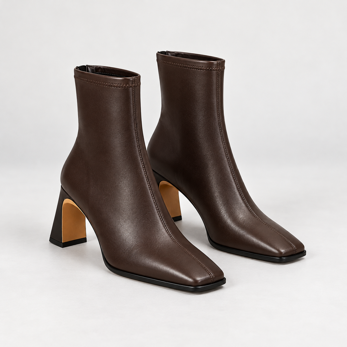 Teresa | Square-Toe Ankle Boots