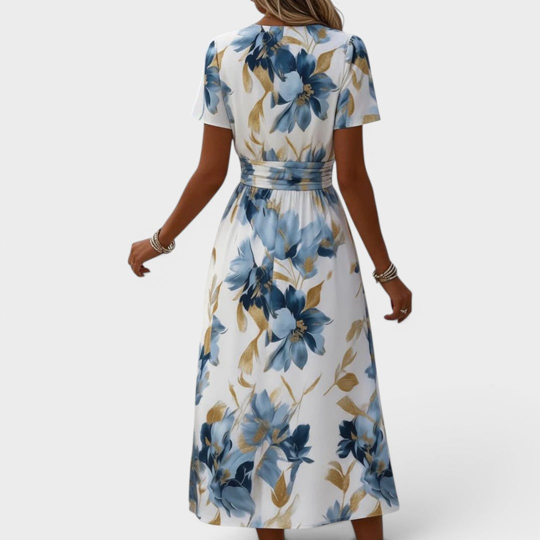 Sophia | Tie-Neck Midi Dress