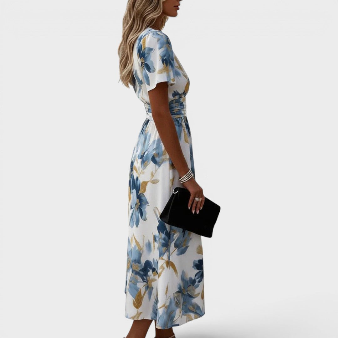 Sophia | Tie-Neck Midi Dress