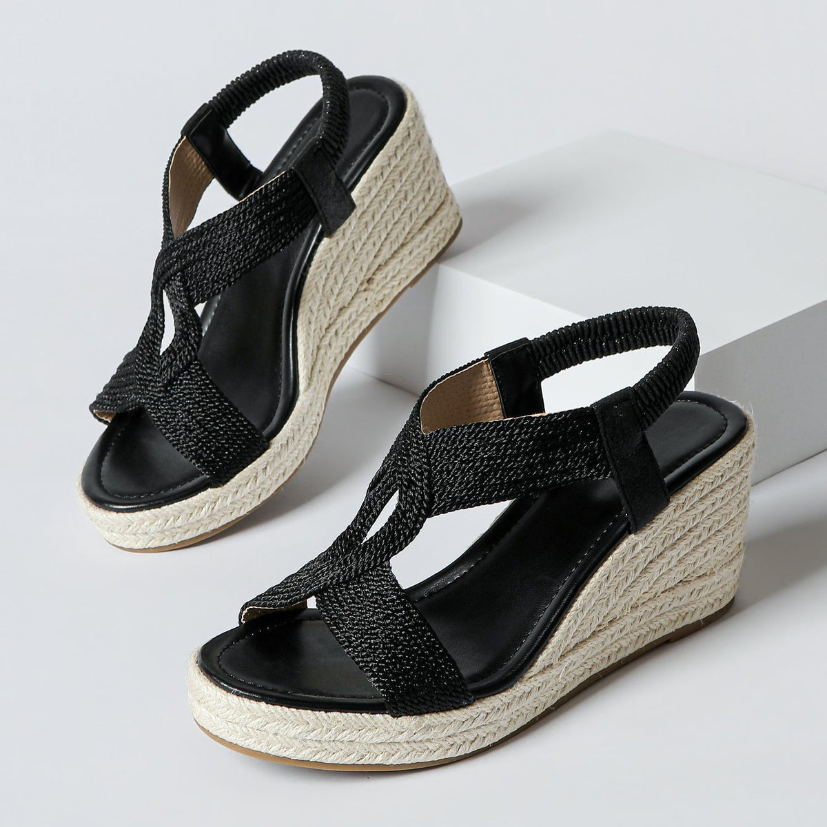 Rose | Woven Summer Wedges