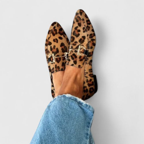 Diane | Leopard Print Loafers