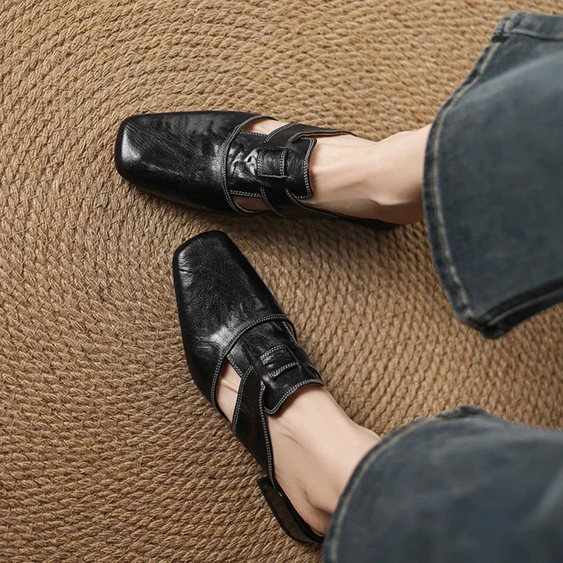 Avery | Genuine Leather Mules