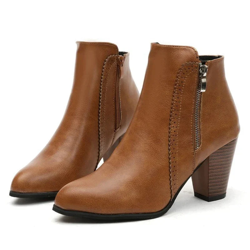 Harper | Block Heel Ankle Boots
