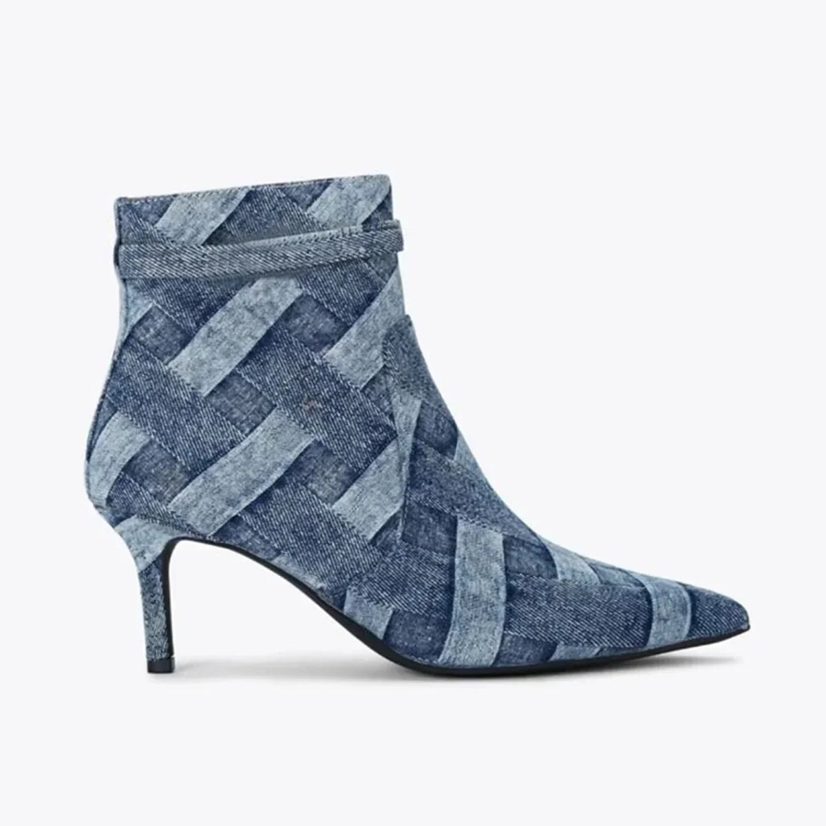 Danica | Woven Denim Heels