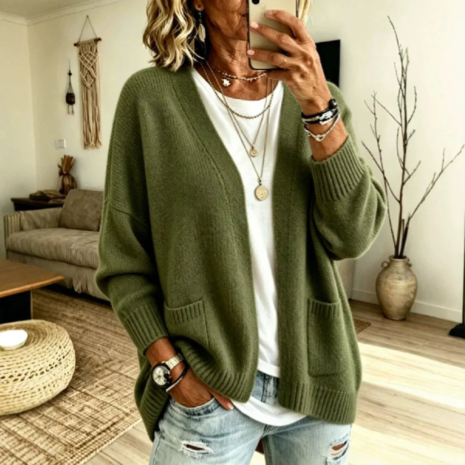 Priscilla | Cozy Open-Front Cardigan